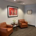 two chairs in reception area - office photo